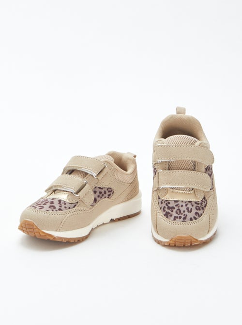 Sneakers met luipaardprint | Hardloopmodel - Kiabi