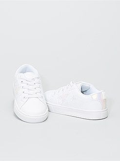 Sneakers met sterren en elastische veters - Kiabi