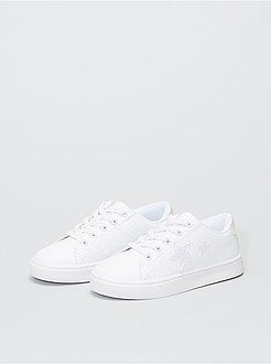 Sneakers met sterren en elastische veters - Kiabi