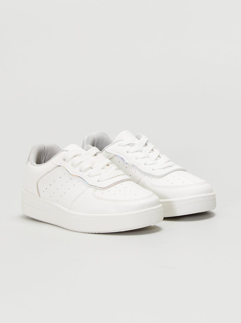 Sneakers met veters WIT - Kiabi