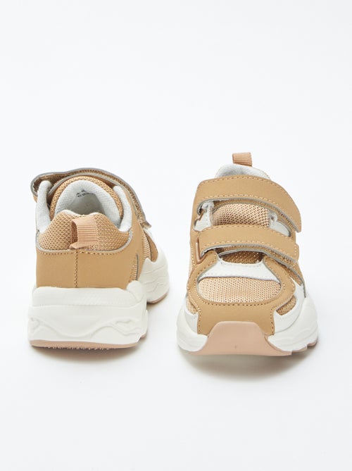 Sneakers van imitatieleer en mesh - Kiabi Sneakers van imitatieleer en mesh - Kiabi