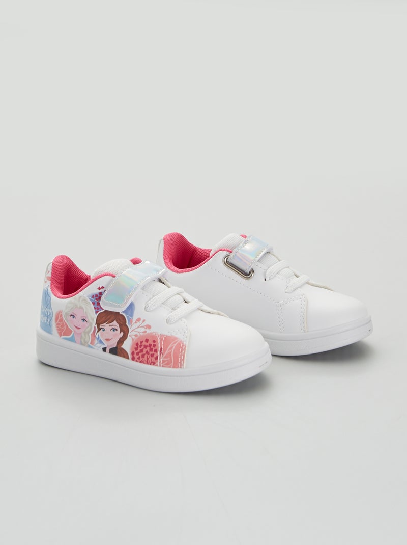 Sneakers van imitatieleer 'Frozen' wit - Kiabi