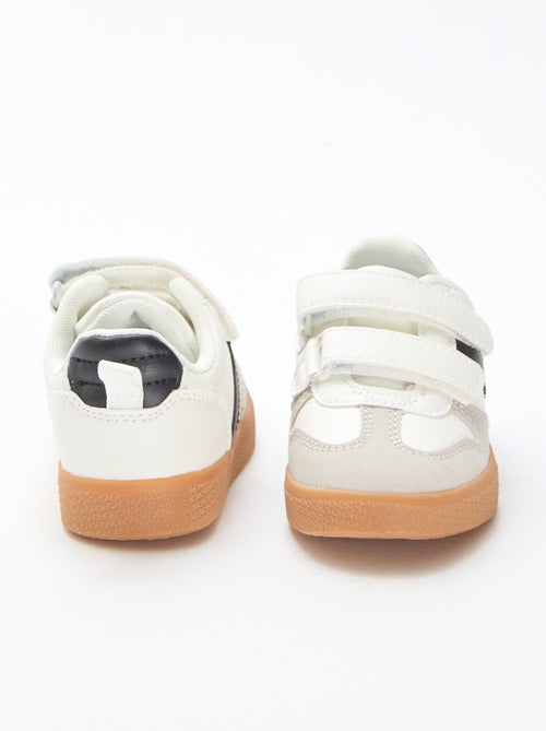 Sneakers van suèdine met klittenband - Kiabi