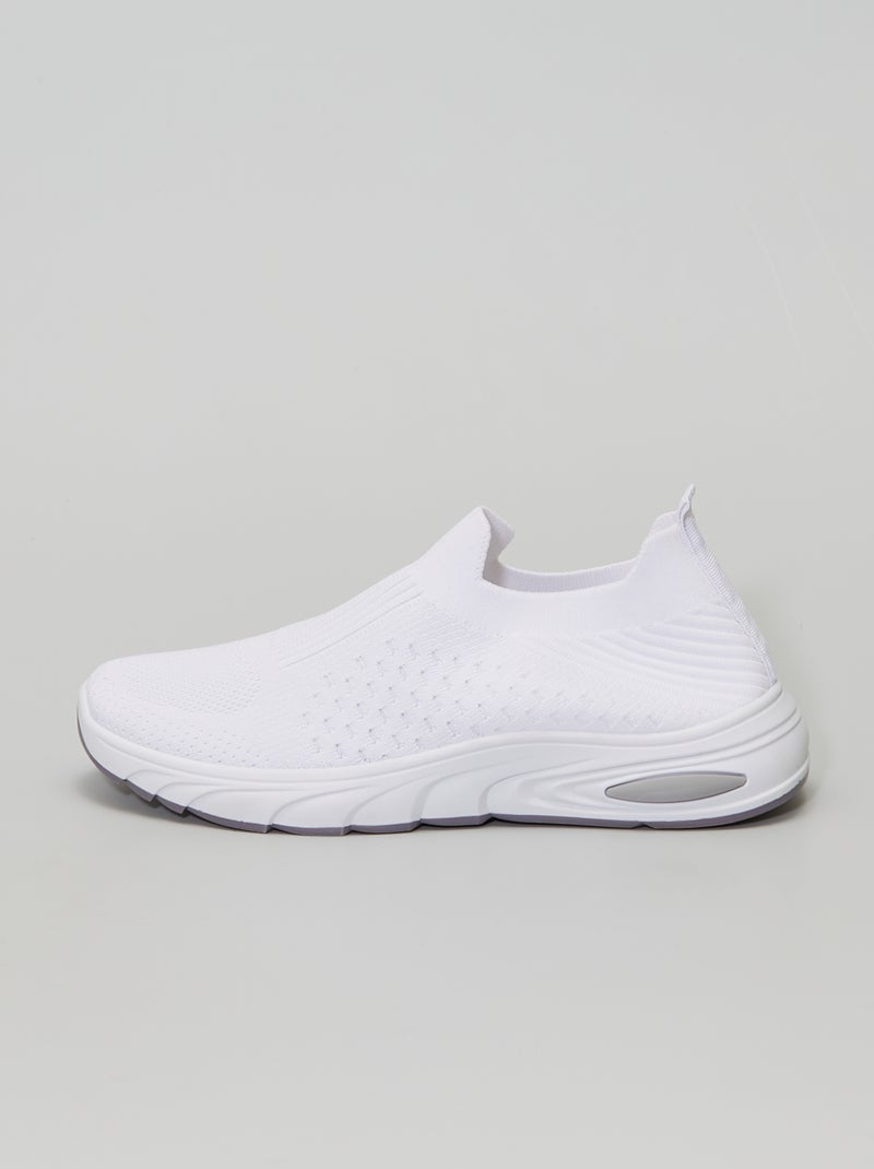 Sneakers zonder veters wit - Kiabi