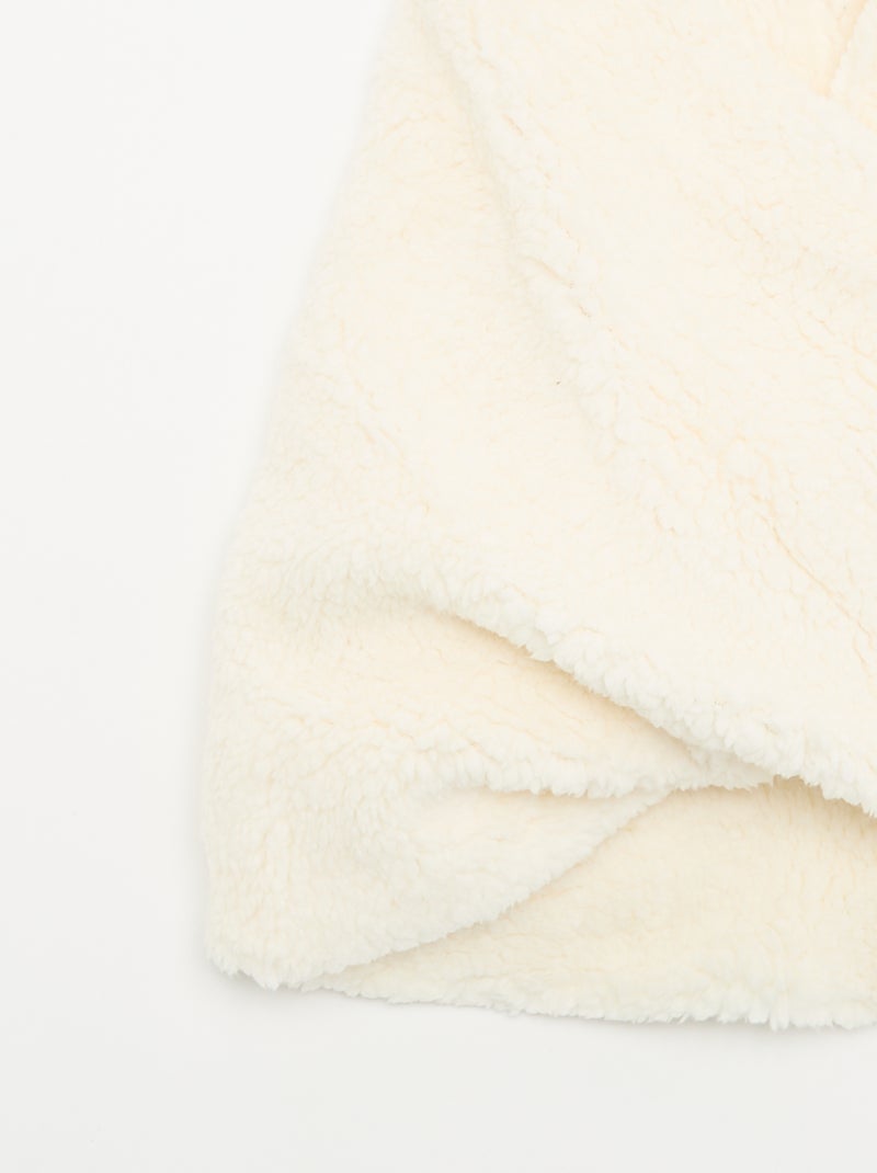 Snood met schapenvachteffect Wit - Kiabi