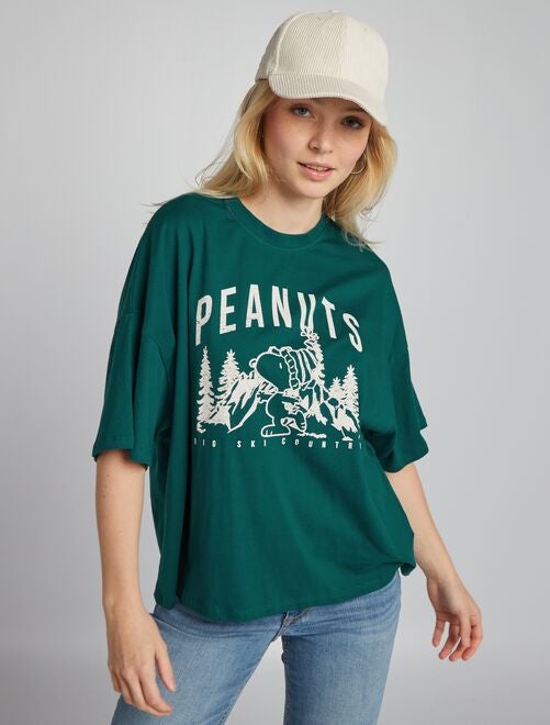 Snoopy shirt dames hot sale