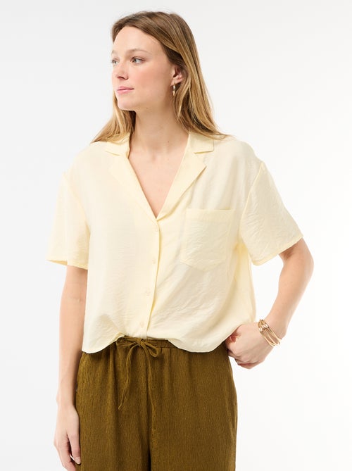 Soepe blouse met korte mouwen - Kiabi