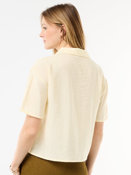 Soepe blouse met korte mouwen - Kiabi