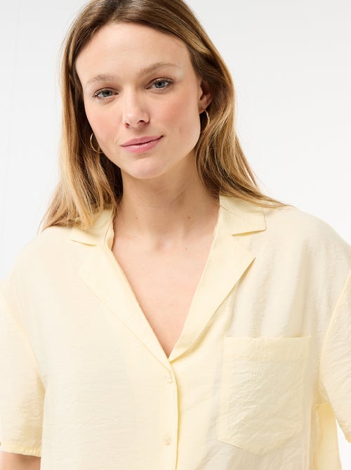 Soepe blouse met korte mouwen - Kiabi