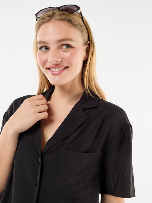 Soepe blouse met korte mouwen - Kiabi