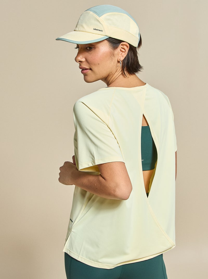 Soepel T-shirt met split aan de achterkant - (ekstract) Geel - Kiabi