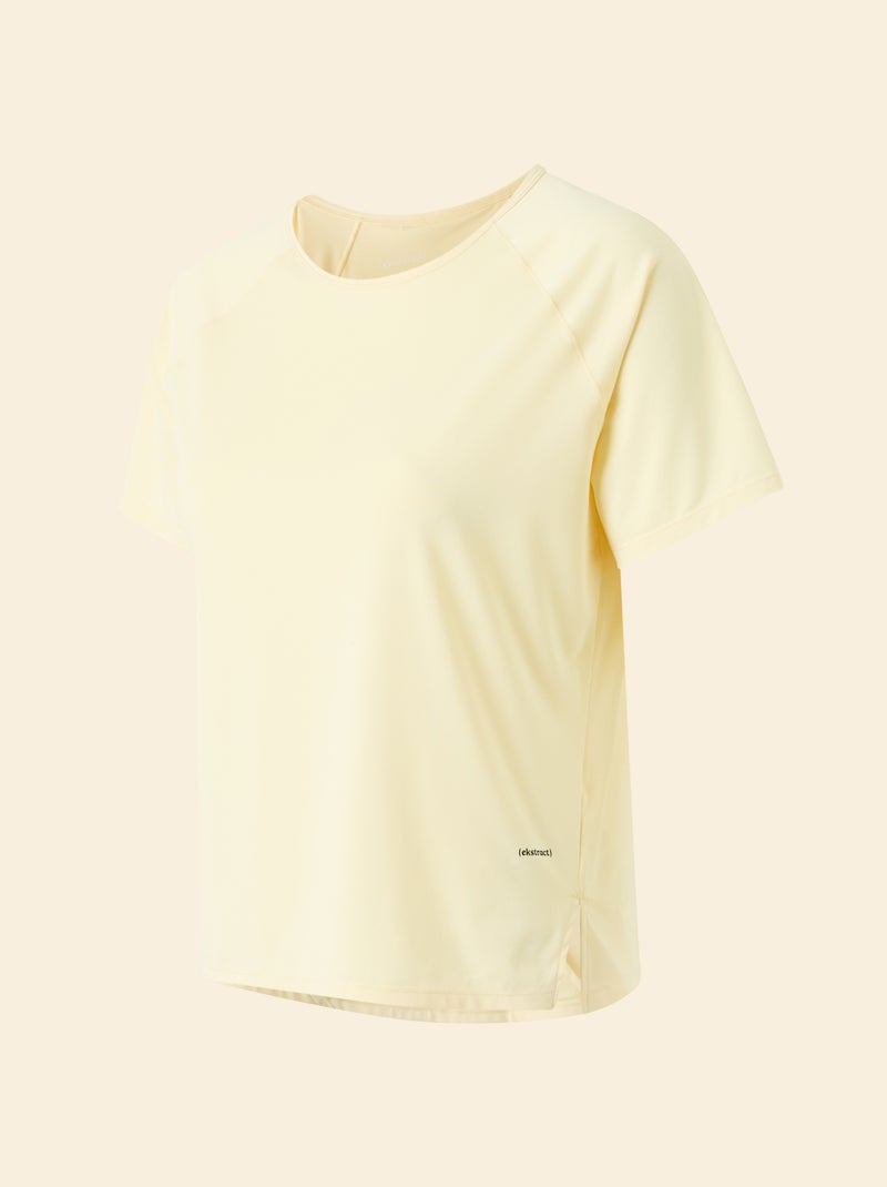 Soepel T-shirt met split aan de achterkant - (ekstract) Geel - Kiabi