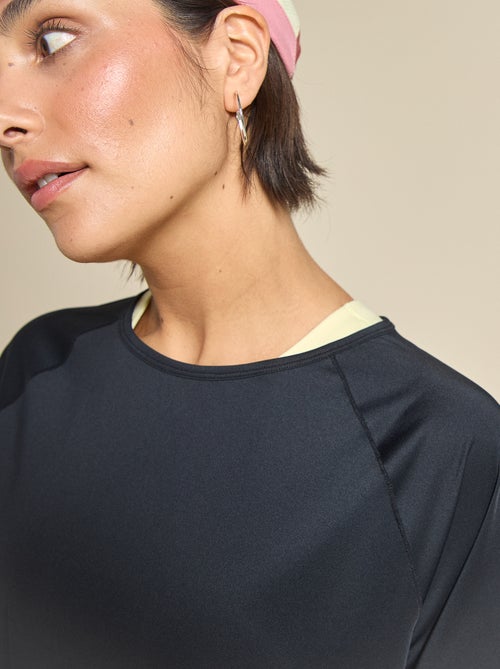 Soepel T-shirt met split aan de achterkant - (ekstract) - Kiabi