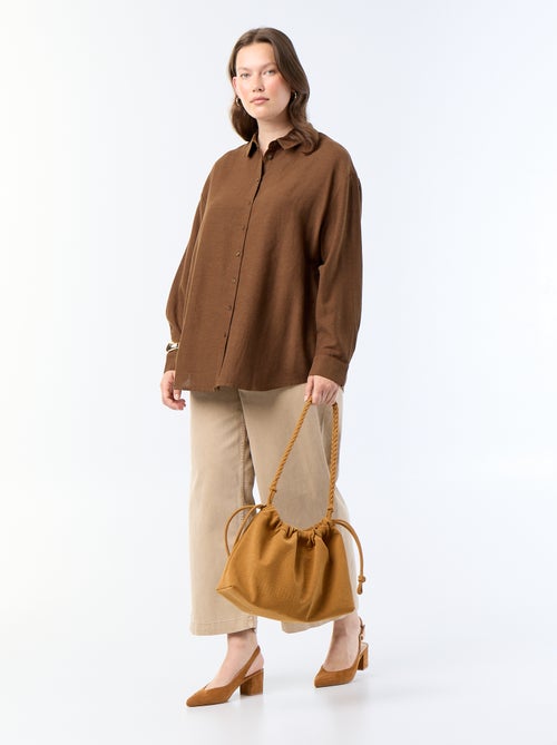 Soepele blouse met lange mouwen - Kiabi
