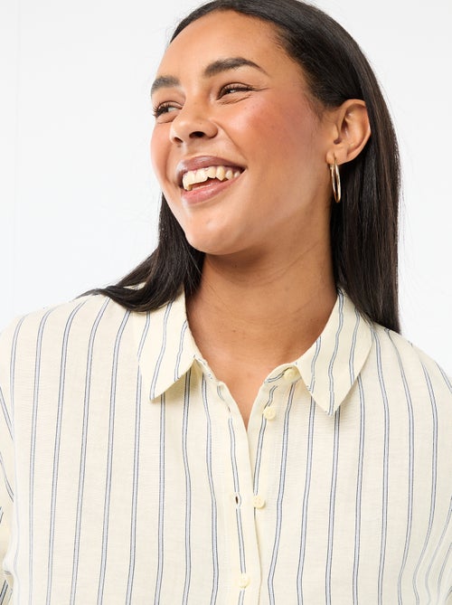 Soepele blouse met lange mouwen - Kiabi