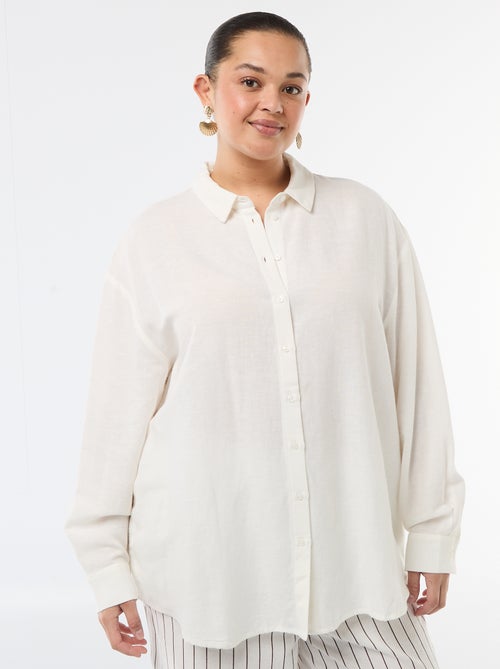 Soepele blouse met lange mouwen - Kiabi