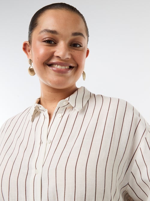 Soepele blouse met lange mouwen - Kiabi