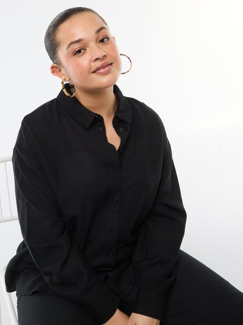 Soepele blouse met lange mouwen - Kiabi