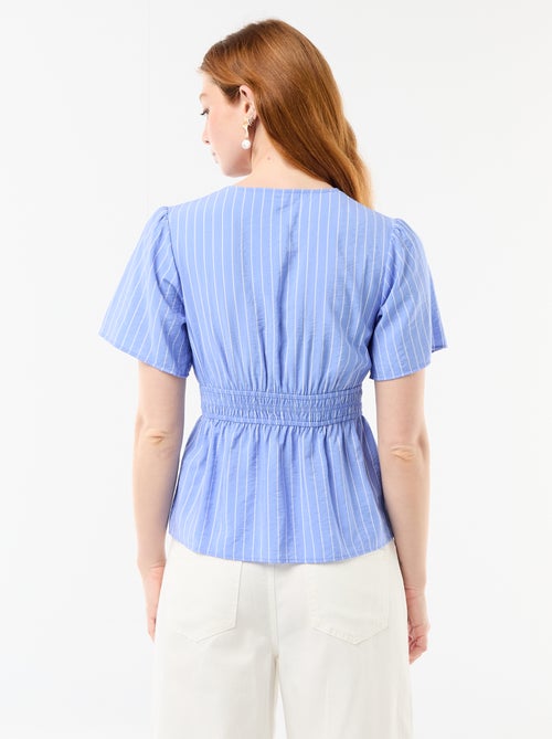 Soepele blouse met uitlopend model - Kiabi