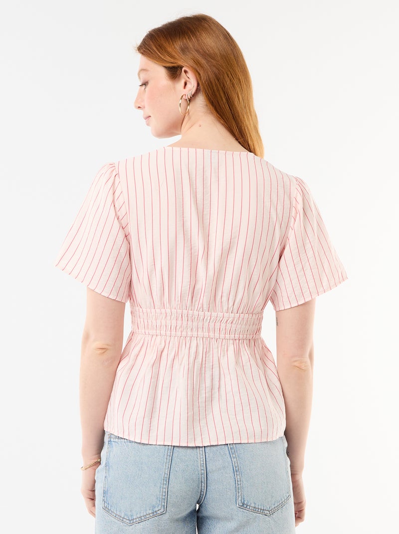 Soepele blouse met uitlopend model Rose - Kiabi