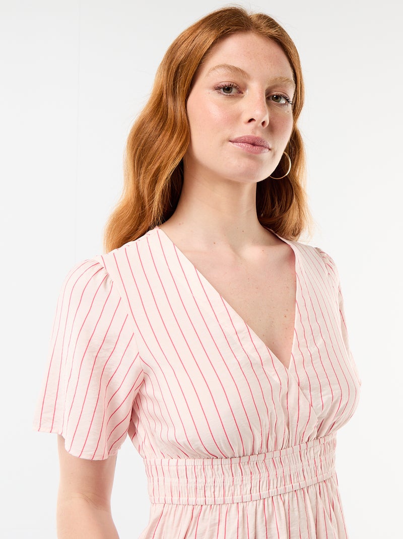 Soepele blouse met uitlopend model Rose - Kiabi