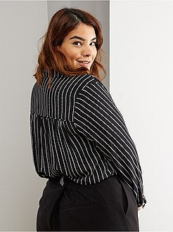 Soepele blouse met zak - Kiabi