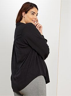 Soepele blouse met zak - Kiabi