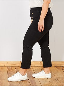 Soepele broek met elastische tailleband - Kiabi