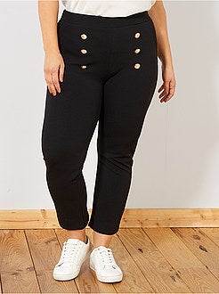 Soepele broek met elastische tailleband - Kiabi