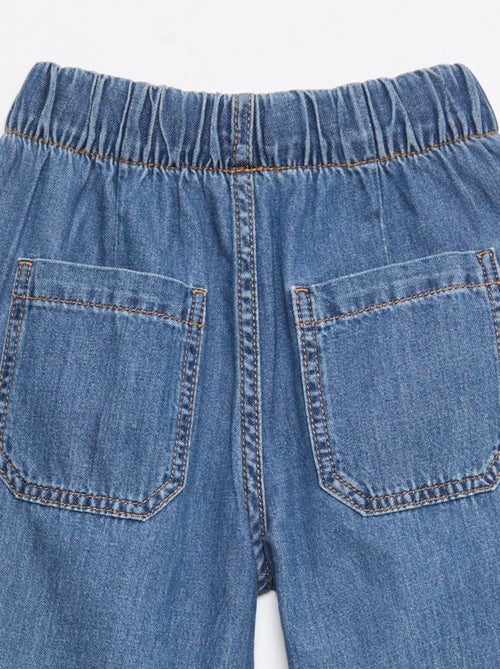 Soepele broek met jeanslook - Kiabi