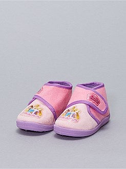 Soepele, fleece pantoffels 'Disney Princess' - Kiabi