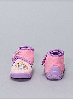 Soepele, fleece pantoffels 'Disney Princess' - Kiabi
