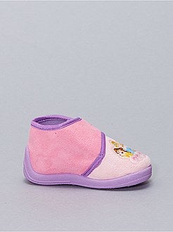 Soepele, fleece pantoffels 'Disney Princess' - Kiabi