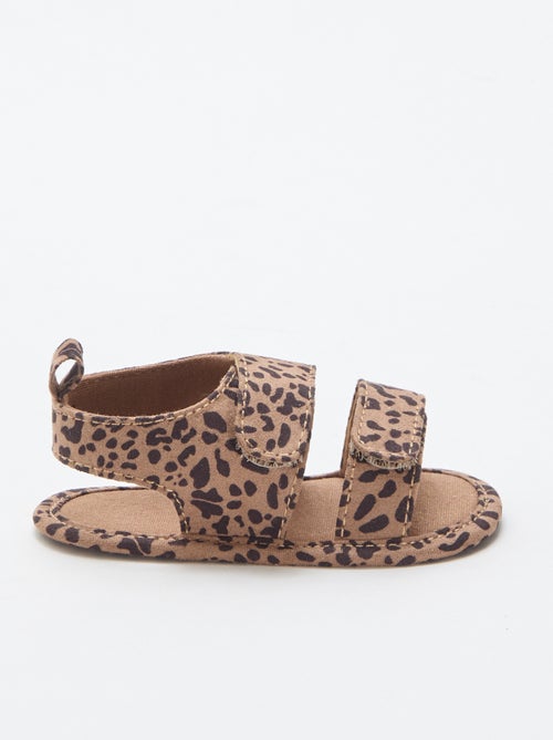 Soepele sandalen met 2 bandjes - Kiabi