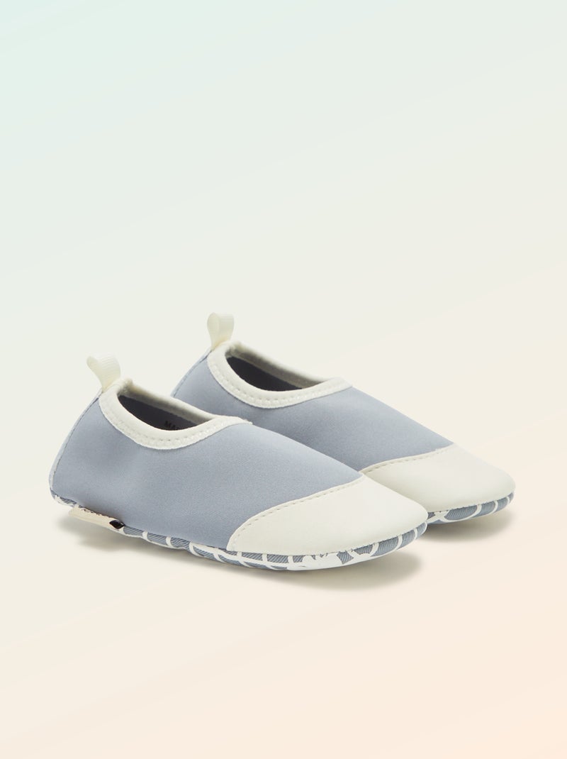 Soepele slofjes - motoriek 2 - Kitchoun Blauw - Kiabi