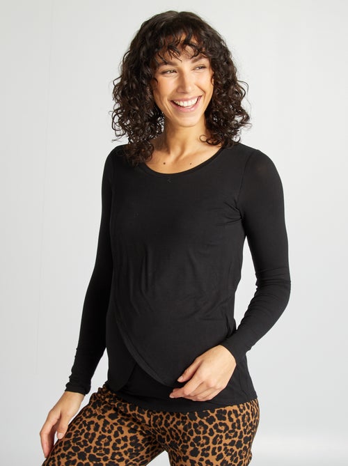 Soepelvallend borstvoedingsshirt - Kiabi