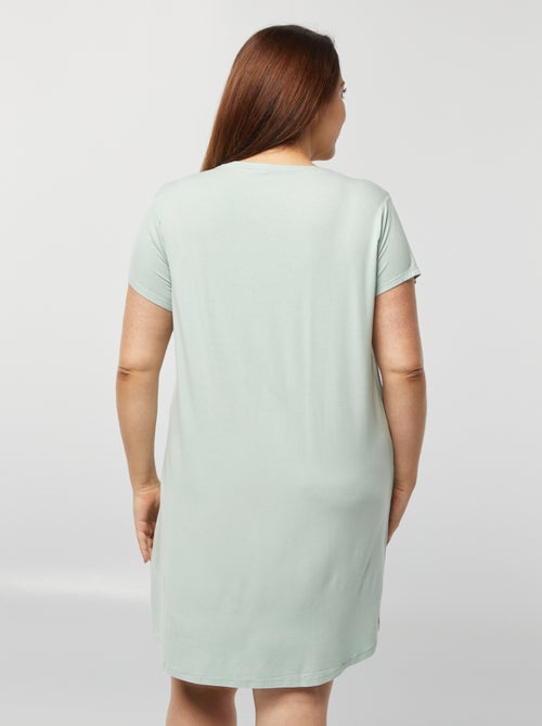 Soepelvallend, gestreept nachthemd - Kiabi