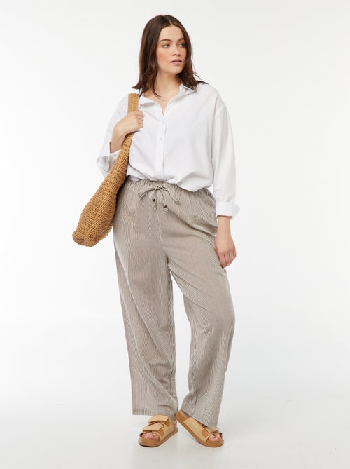 Soepelvallend overhemd van Oxford-katoen - Kiabi