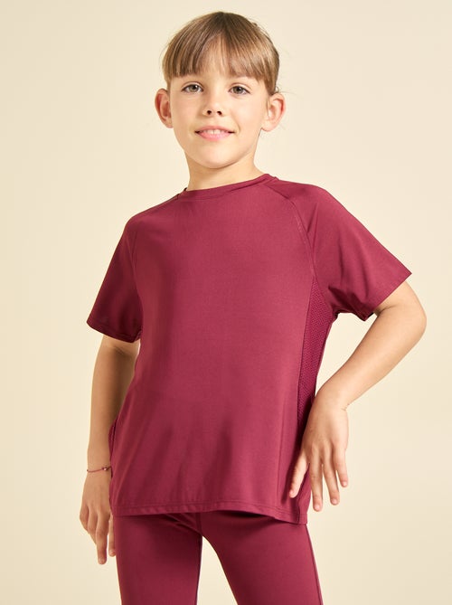 Soepelvallend sport T-shirt met korte mouwen (Ekstract) - Kiabi