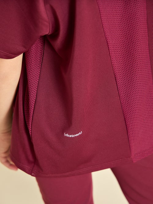 Soepelvallend sport T-shirt met korte mouwen (Ekstract) - Kiabi