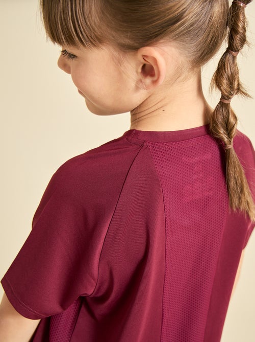 Soepelvallend sport T-shirt met korte mouwen (Ekstract) - Kiabi