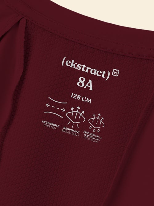 Soepelvallend sport T-shirt met korte mouwen (Ekstract) - Kiabi