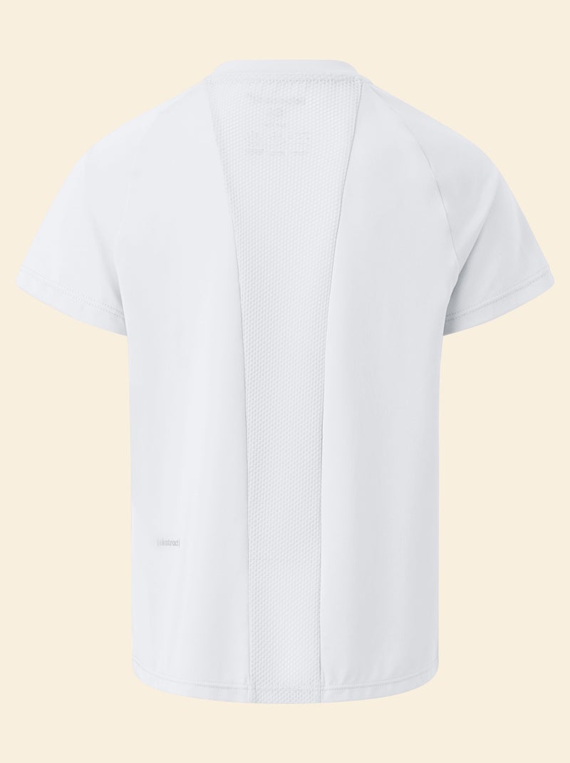 Soepelvallend sport T-shirt met korte mouwen (Ekstract) Wit - Kiabi