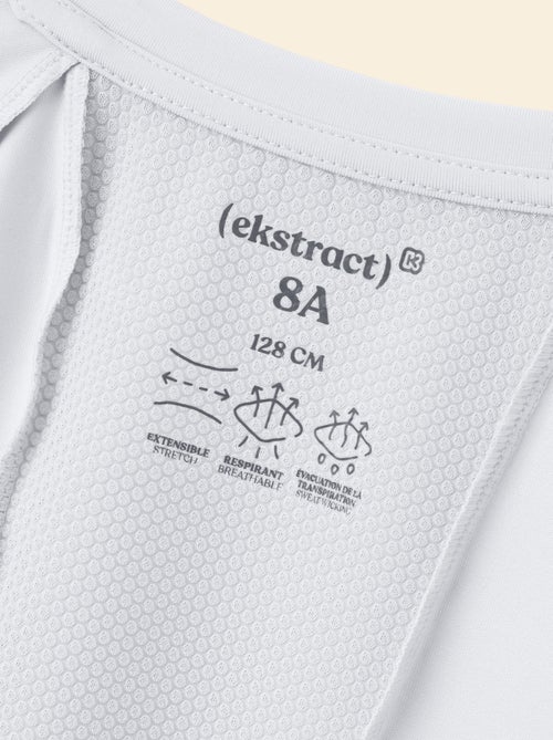 Soepelvallend sport T-shirt met korte mouwen (Ekstract) - Kiabi