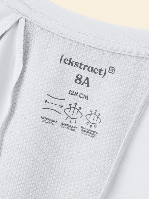 Soepelvallend sport T-shirt met korte mouwen (Ekstract) - Kiabi