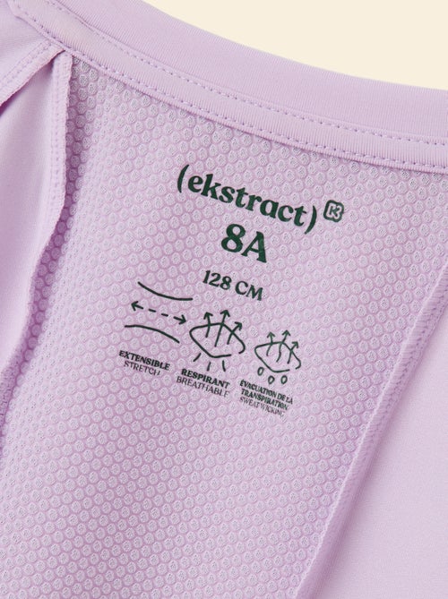 Soepelvallend sportshirt met korte mouwen (Ekstract) - Kiabi Soepelvallend sportshirt met korte mouwen (Ekstract) - Kiabi