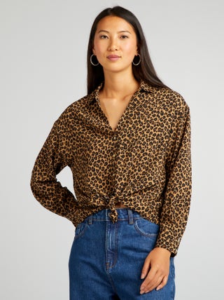 Soepelvallende blouse