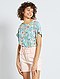     Soepelvallende blouse met print afbeelding 3
