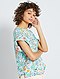     Soepelvallende blouse met print afbeelding 5
