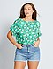     Soepelvallende blouse met print afbeelding 2
